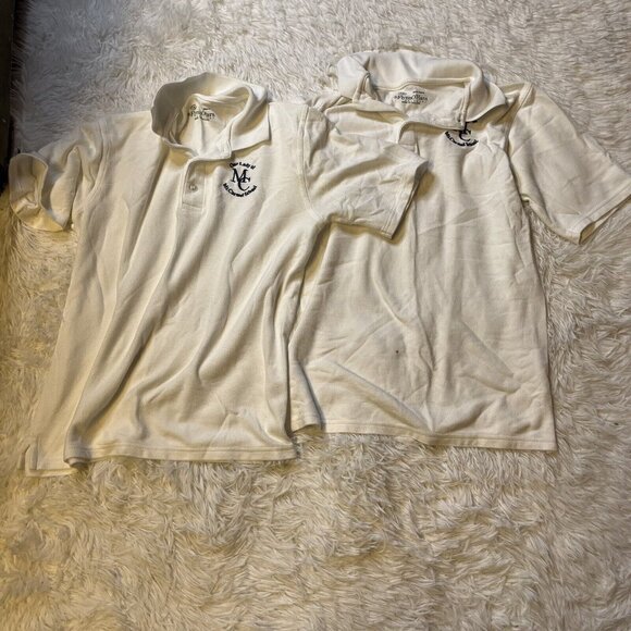 Flynn O’Hara Uniforms Lot Of 2 Short Sleeve Polo Shirts Lady mt Carmel School - Picture 1 of 5